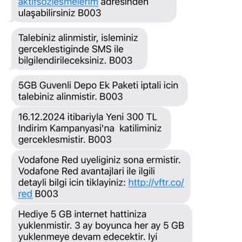 Vodafone Tarife Güncellemesi Sonrası Hizmet Kesintisi