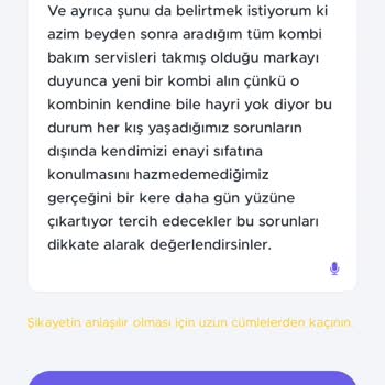 Sıfır Diye Aldığımız Kombi Mağduriyeti