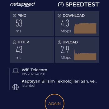 Wi-Fi Telekom (Çorlu) İnternet Hızı Sorunu Ve Müşteri Hizmetleri Eksikliği!