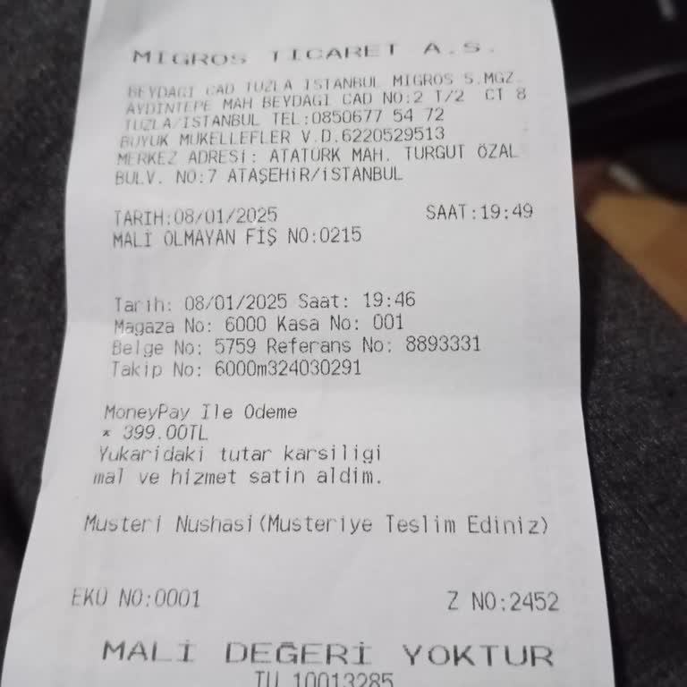 Migros'un İnternet Paket Yükleme Sorunu