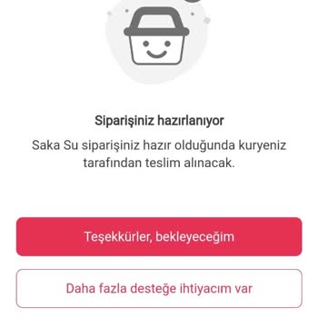Yemeksepeti Üzerinden Verilen Saka Su Siparişi Teslim Edilmedi