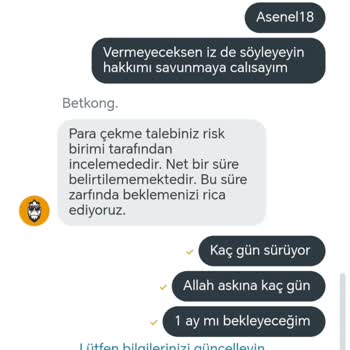 Ödeme Sürecinde Beklenmedik Gecikme