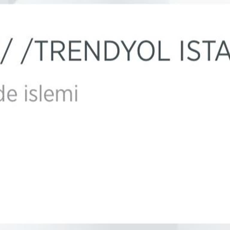 Trendyol'dan İade Edilmeyen Para İadesi Sorunu