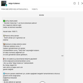 Letgo Üzerinden Onaylanmayan Satış İşlemi