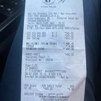 A101 Mağazasında Satın Alınmayan Ürünün Ücretinin Alınması