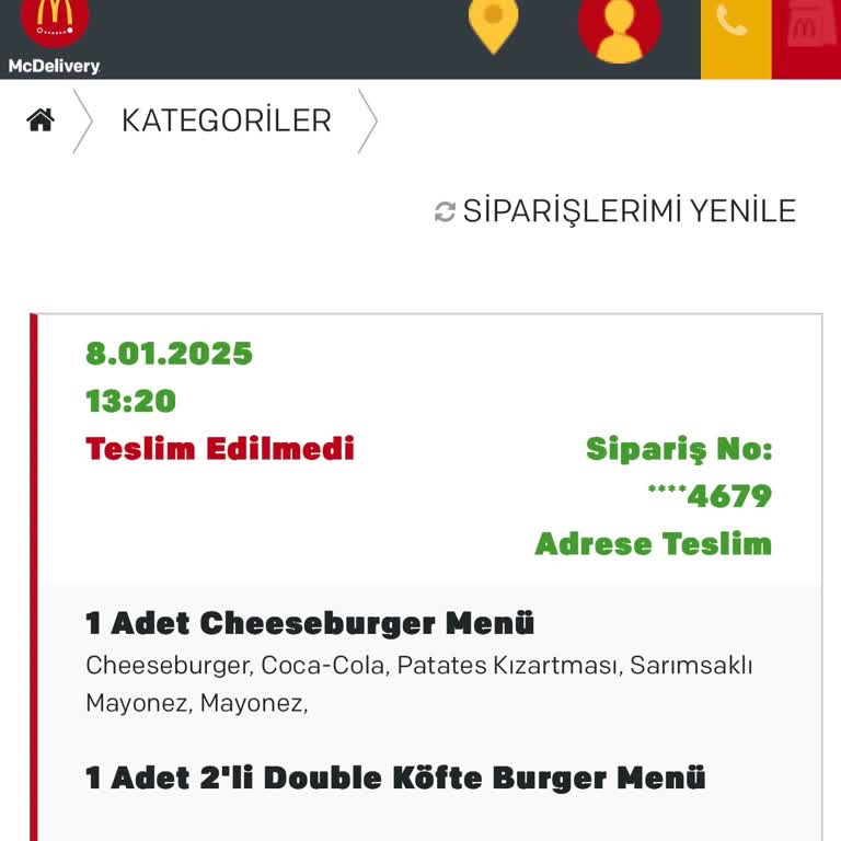 Metropol Ödeme Seçeneğiyle İlgili Sipariş İptali Sorunu