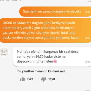 Trendyol'dan Zamanında Teslim Edilemeyen Sipariş Ve Yetersiz Çözüm