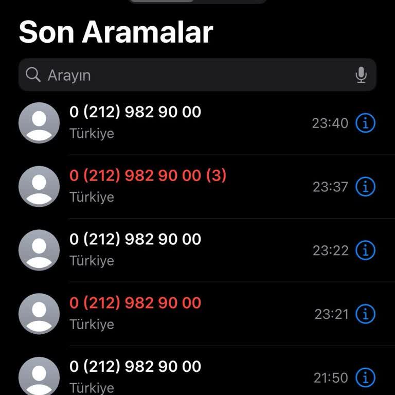 Gece Yarısı Rahatsız Edici Aramalar