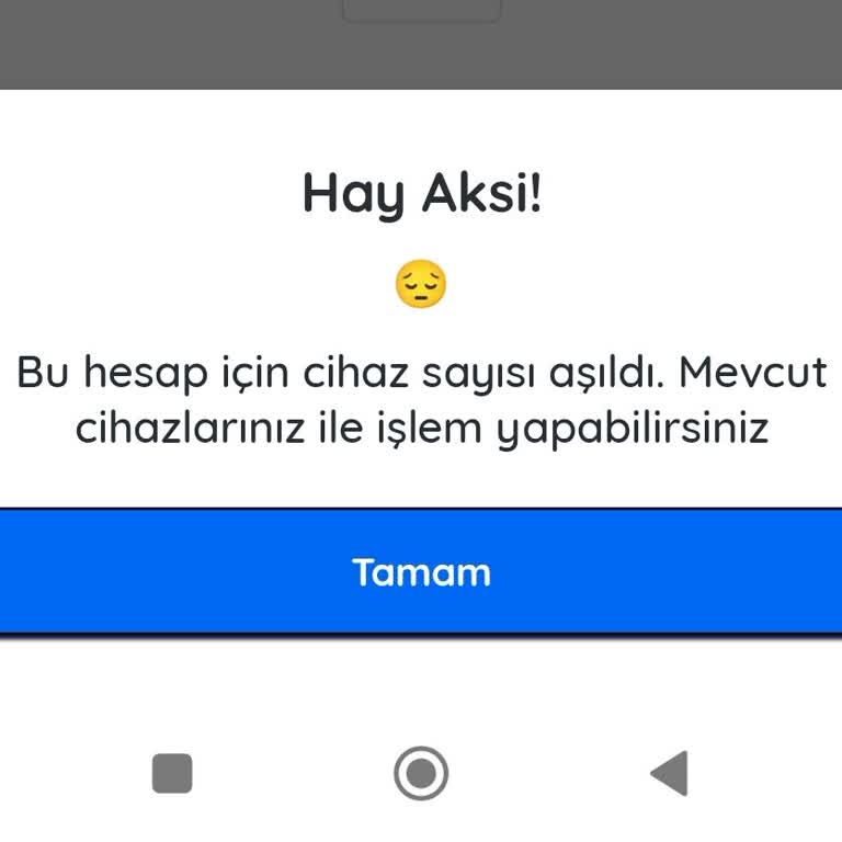 Aynı Cihazla Sürekli Giriş Hatası