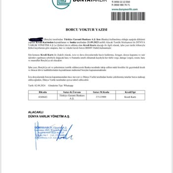 Garanti Bankası İle Yaşanan Kredi Kartı Sorunu