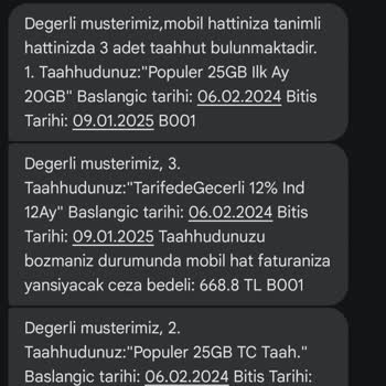 Türk Telekom Paket Aşımı Ve Taahhüt Sorunu