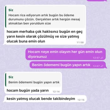 Ödeme Sözünü Tutmayan Firma