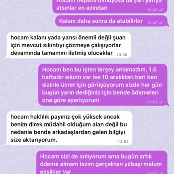 Ödeme Sözünü Tutmayan Firma