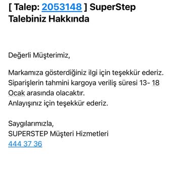 Teslimat Tarihinde Büyük Hayal Kırıklığı