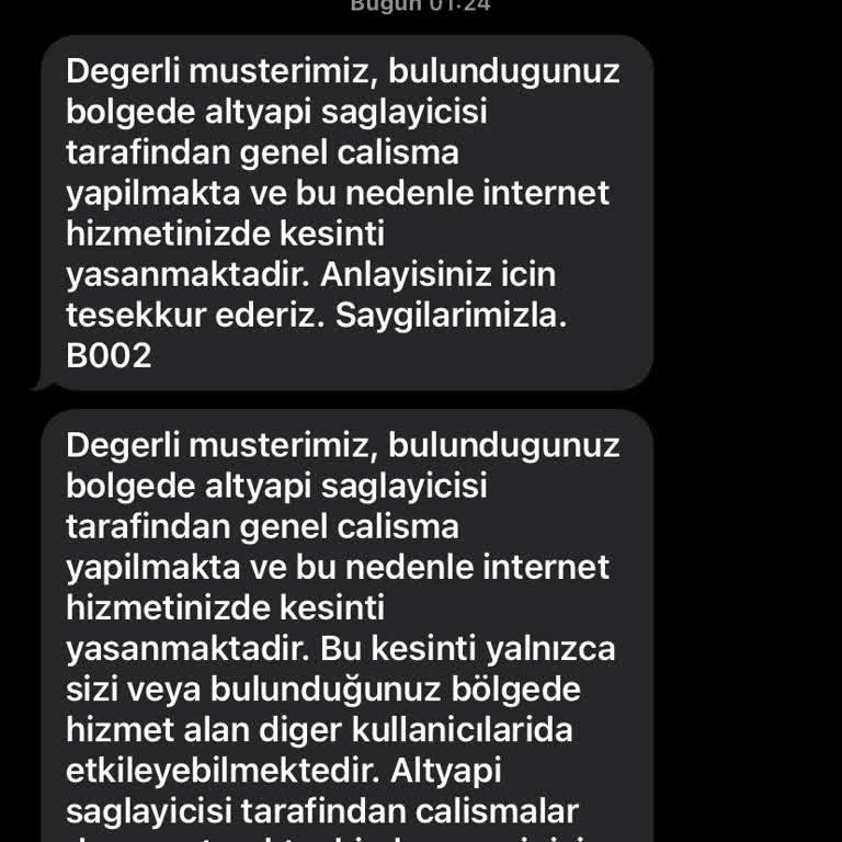 İnternet Kesintisi Ve Müşteri Hizmetleri Sorunu