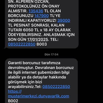 Haksız Borç Talebi Ve Yanıltıcı İndirim