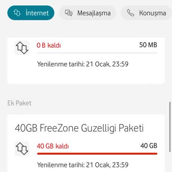 Vodafone'un 40 GB Hediye İnternet Sorunu