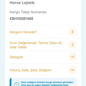 Ebebek Ve Horoz Lojistik İle Yaşanan Teslimat Sorunu