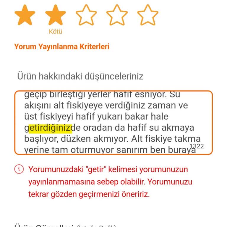 Yorum Yayınlanmama Sorunu