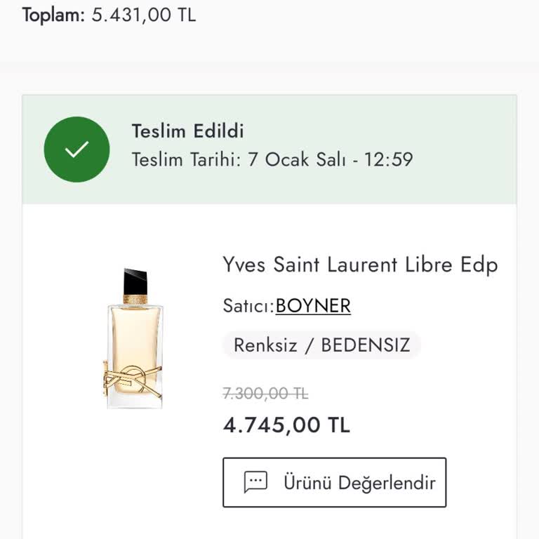 YSL Libre Parfümde Kalıcılık Sorunu Ve İade Talebi