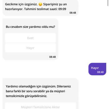 Teslim Edilmeyen Sipariş Ve İade Sorunu