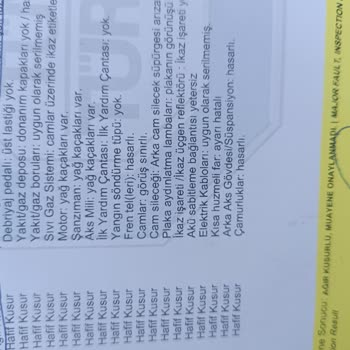 Araç Muayenesinde Haksız Kusur Tespiti