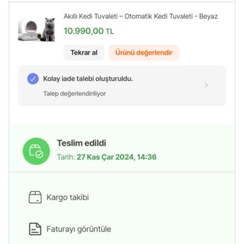 Kochler Akıllı Kedi Tuvaleti: Koku Sorunu Ve İade Talebi