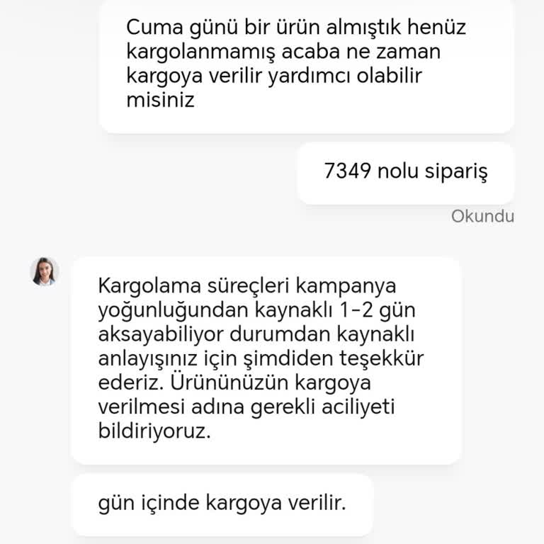 Kargolanmayan Ürünler Ve İletişim Sorunu