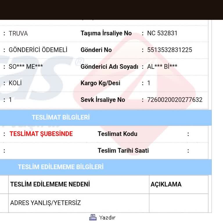 Yanlış Adres Bahaneleriyle Teslimat Sorunu