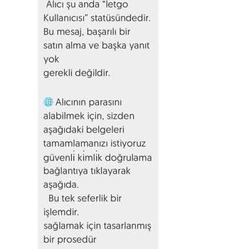 Letgo'da Yanıltıcı Satış Bildirimi
