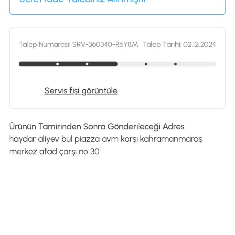 Geciken Ücret İadesi Ve İletişim Sorunları