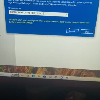 Satın Alınan Windows 11 Anahtarı Çalışmıyor