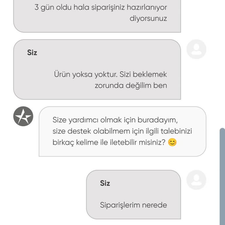 Kargoya Çıkmayan Sipariş Ve İletişim Sorunları