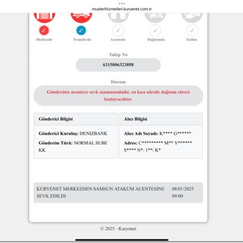 Denizbank Kredi Kartımın Teslimat Sorunu