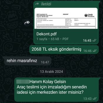 Birevim'den Araç Tesliminde Senet Sorunu Ve İletişimsizlik