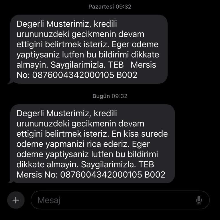 TEB Bankası'nda Ulaşılamayan Müşteri Temsilcisi Ve Gecikme Mesajları