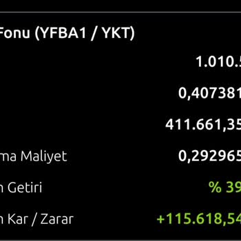 Yapı Kredi Altın Fonundaki Anlamsız Değişimler