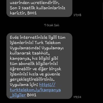 Türk Telekom'dan İstenmeyen Aramalar Ve SMS'ler