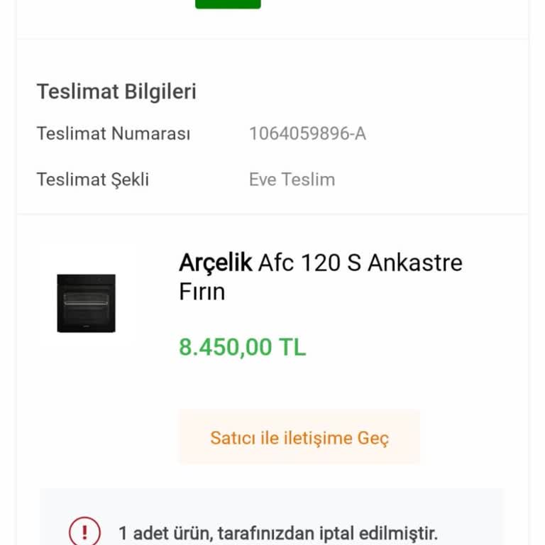 Koçtaş'tan İptal Edilen Siparişin Ücreti Neden Hala İade Edilmedi