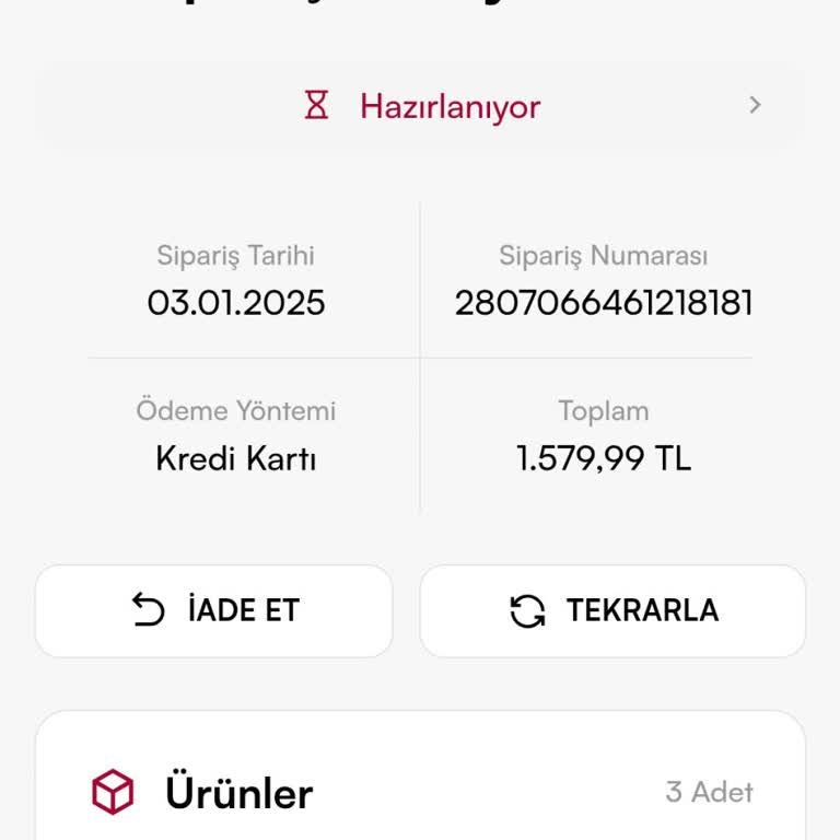 Sipariş Gecikmesi Ve Bilgilendirme Eksikliği