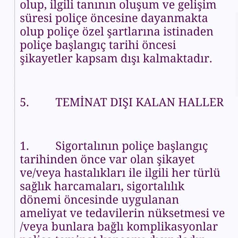 Tamamlayıcı Sigortada Tedavi Engeli