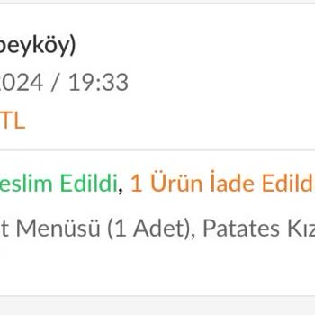 Eksik Ürün Getiren Şube Sorunu