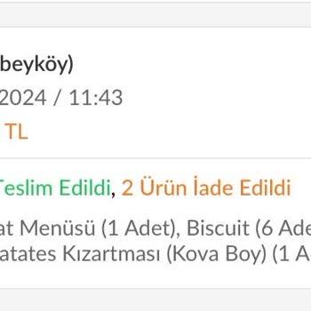 Eksik Ürün Getiren Şube Sorunu