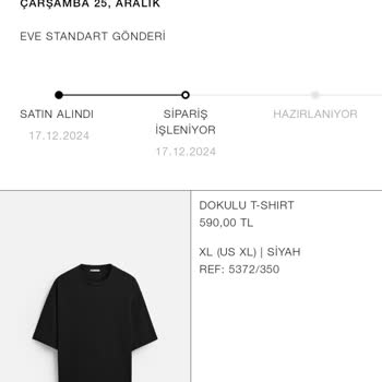 Zara Siparişimde Kargo Sorunu Yaşıyorum