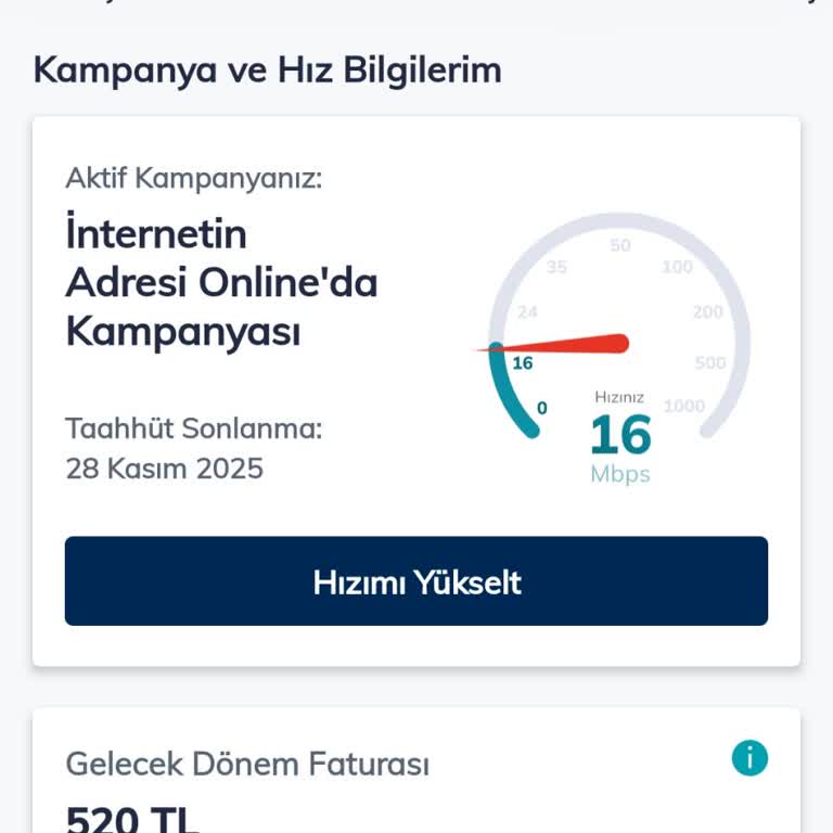 İnternet Hızı Ve Fatura Problemi