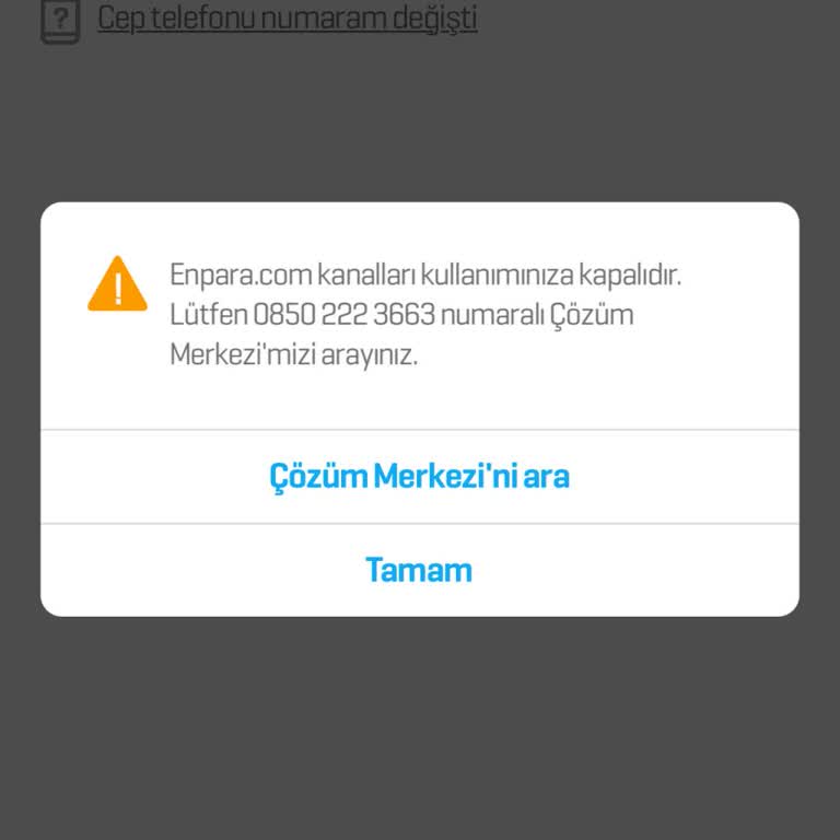Enpara Kanallarının Aniden Kapatılması