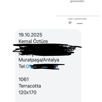 Teslim Edilmeyen Halı Ve İletişimsizlik Sorunu