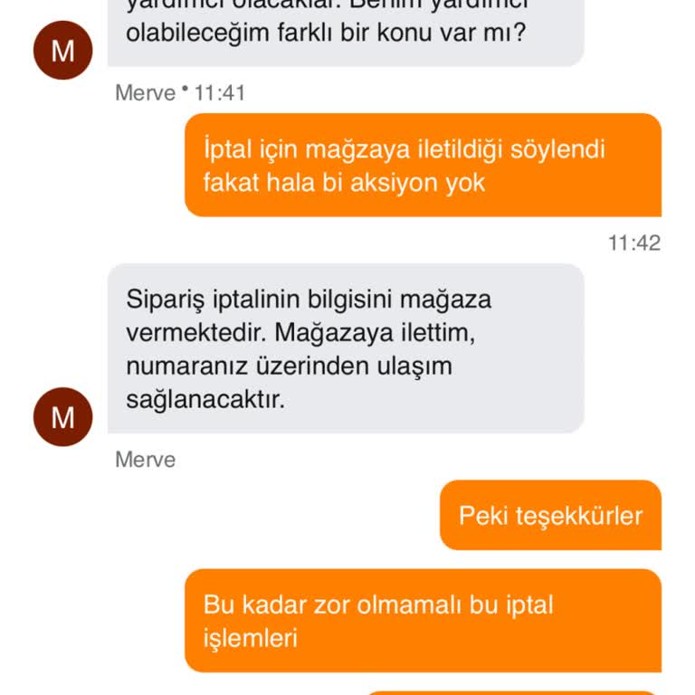 Migros Sanal Market Uygulamasında Teslimat Ve İptal Sorunu