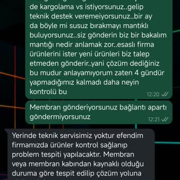 Mil Su Arıtma Ürünleri Ve Hizmet Kalitesi Hayal Kırıklığı
