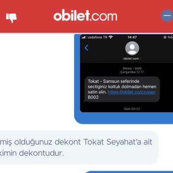 Obilet'ten Alınan Biletin İadesi Yapılmıyor Ve Müşteri Hizmetleri Çözüm Üretmiyor
